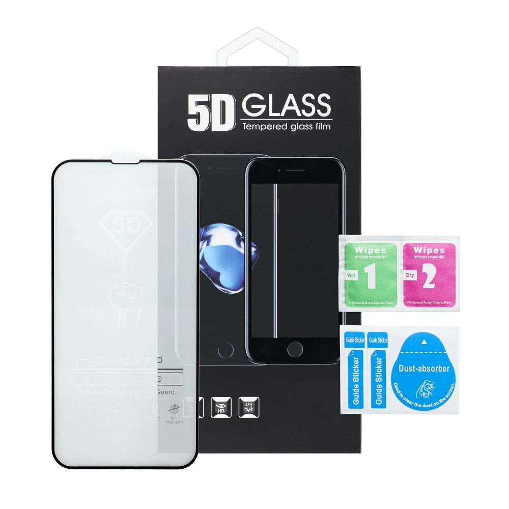 Must 5D karastatud täisliim-kaitseklaas Xiaomi Redmi NOTE 17 5G / Redmi 17 4G / Redmi 17 5G telefonile