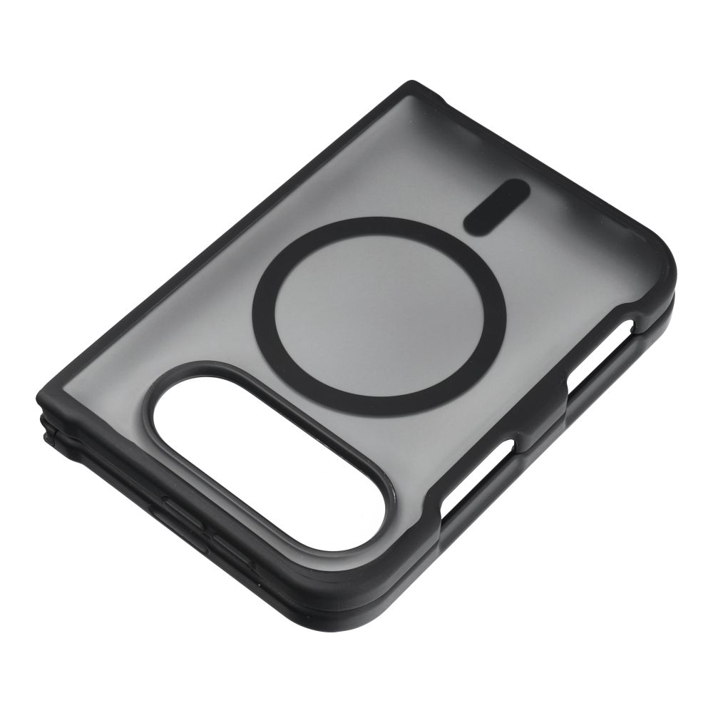 Must Forcell F-Protect 4sD-i Smoke Hybrid Premium ümbris iPhone Duo jaoks, ühildub MagSafe'iga