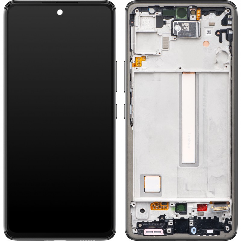 Оригинальный LCD-дисплей Samsung A536 Galaxy A53 5G с сенсорной панелью и рамкой, Awesome Black (Service Pack)
