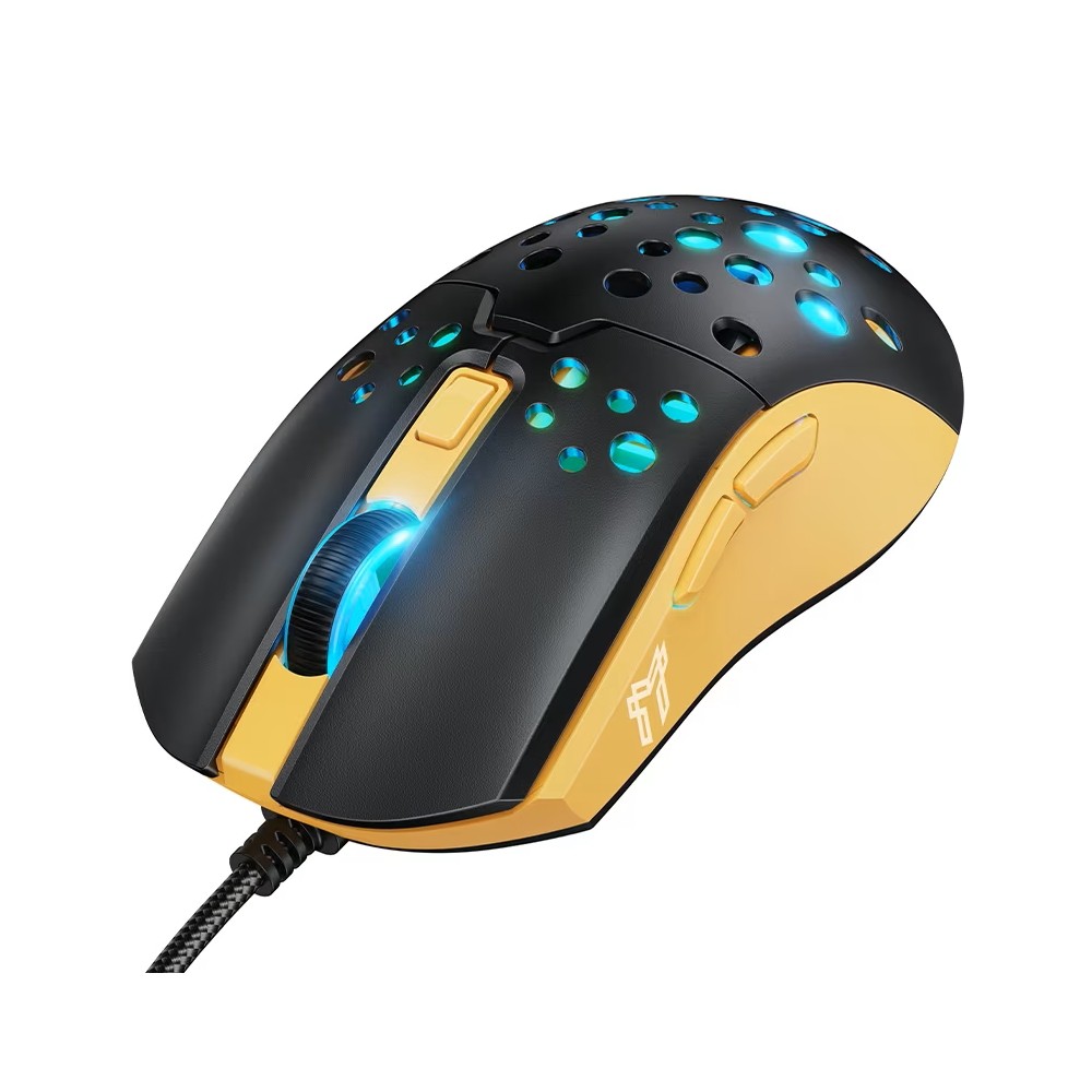 Must-kollane juhtmega mängurihiir Hoco GM51