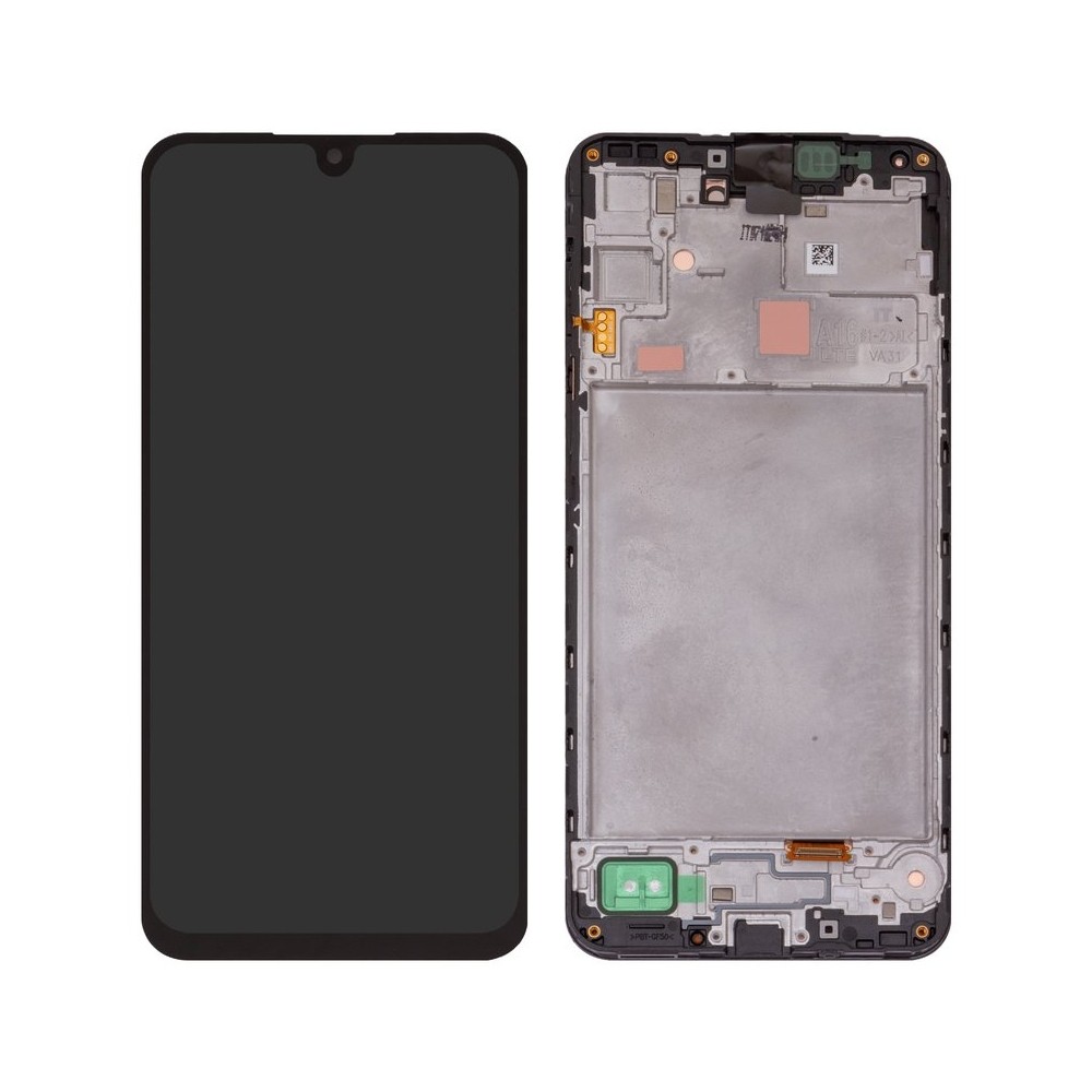 LCD-puuteekraan koos raamiga Samsung A165 A16 4G / A166 A16 5G jaoks, must, ORG