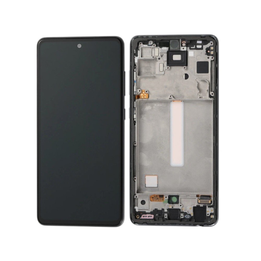 OLED-дисплей с сенсорным экраном и рамкой для Samsung A528 A52S 5G, реального размера, чёрный