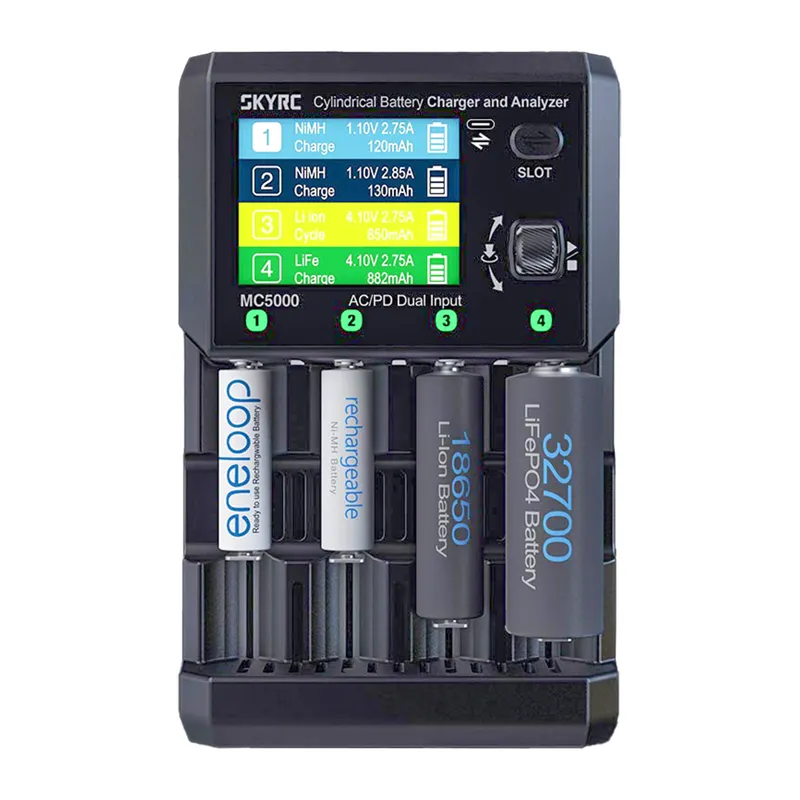 SkyRC MC5000 akulaadija ja -analüsaator, USB-C