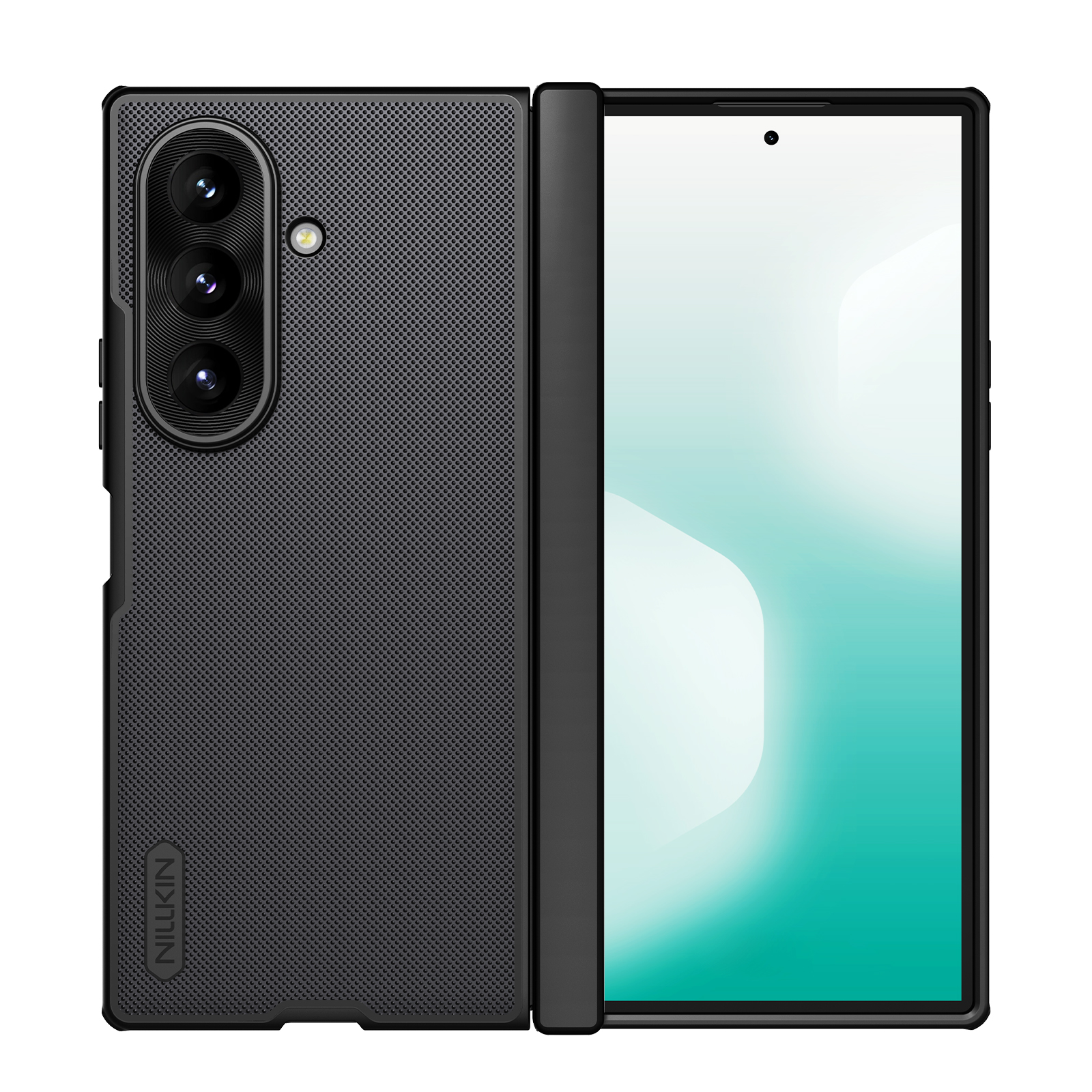 Nillkin Super Frosted Shield Fold magnetümbris Samsung Galaxy Z Fold 8 Ultra jaoks, MagSafe-ühilduv – must