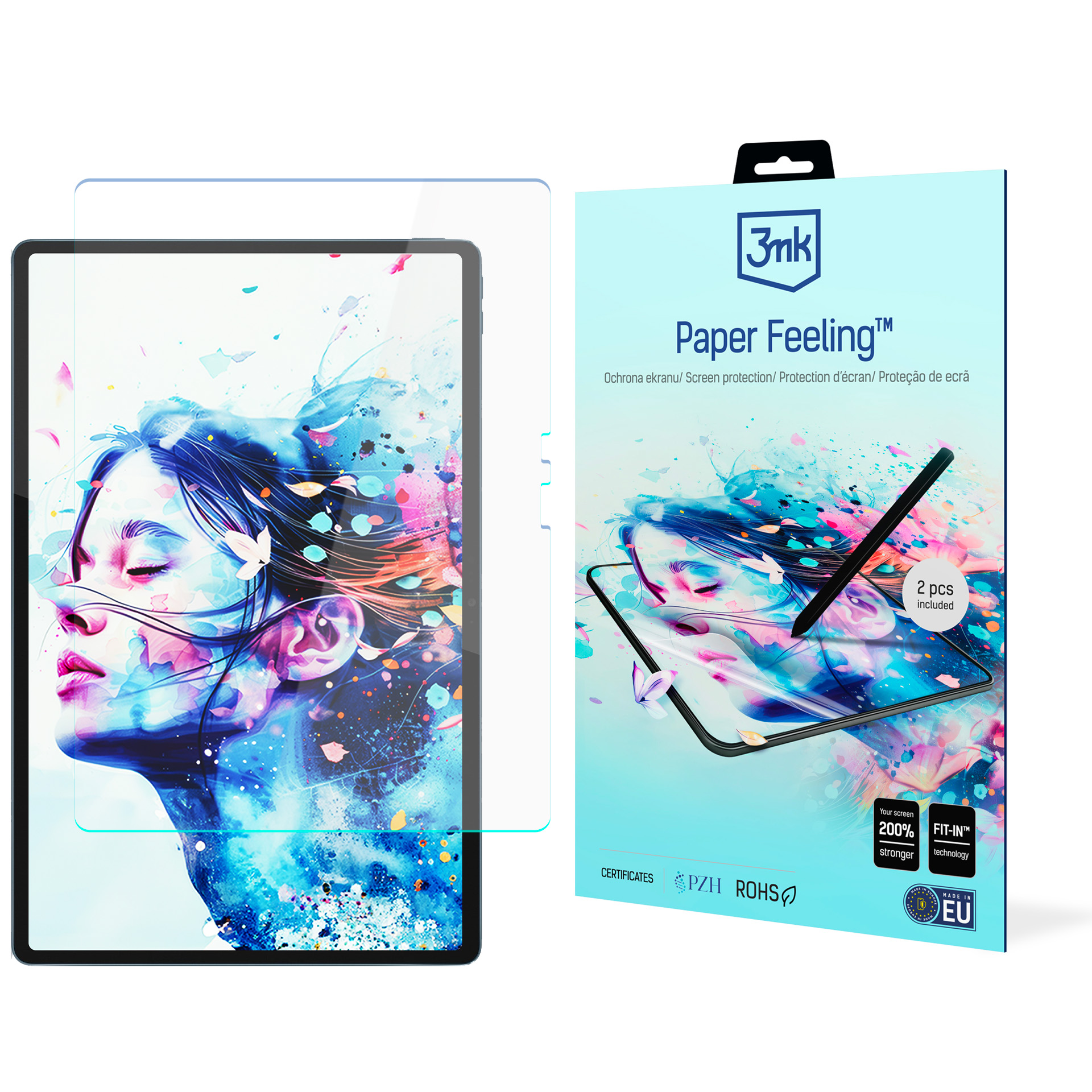 3mk Paper Feeling ekraanikaitse mudelile Lenovo Yoga Tab Plus Gen 2 13″ TB522FU, kuni 15″