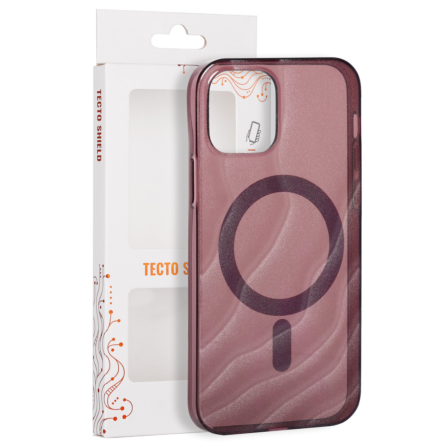 Tecto Shield Desert Mag ümbris mudelile iPhone 12 / 12 Pro 6,1", mahagonivärvi