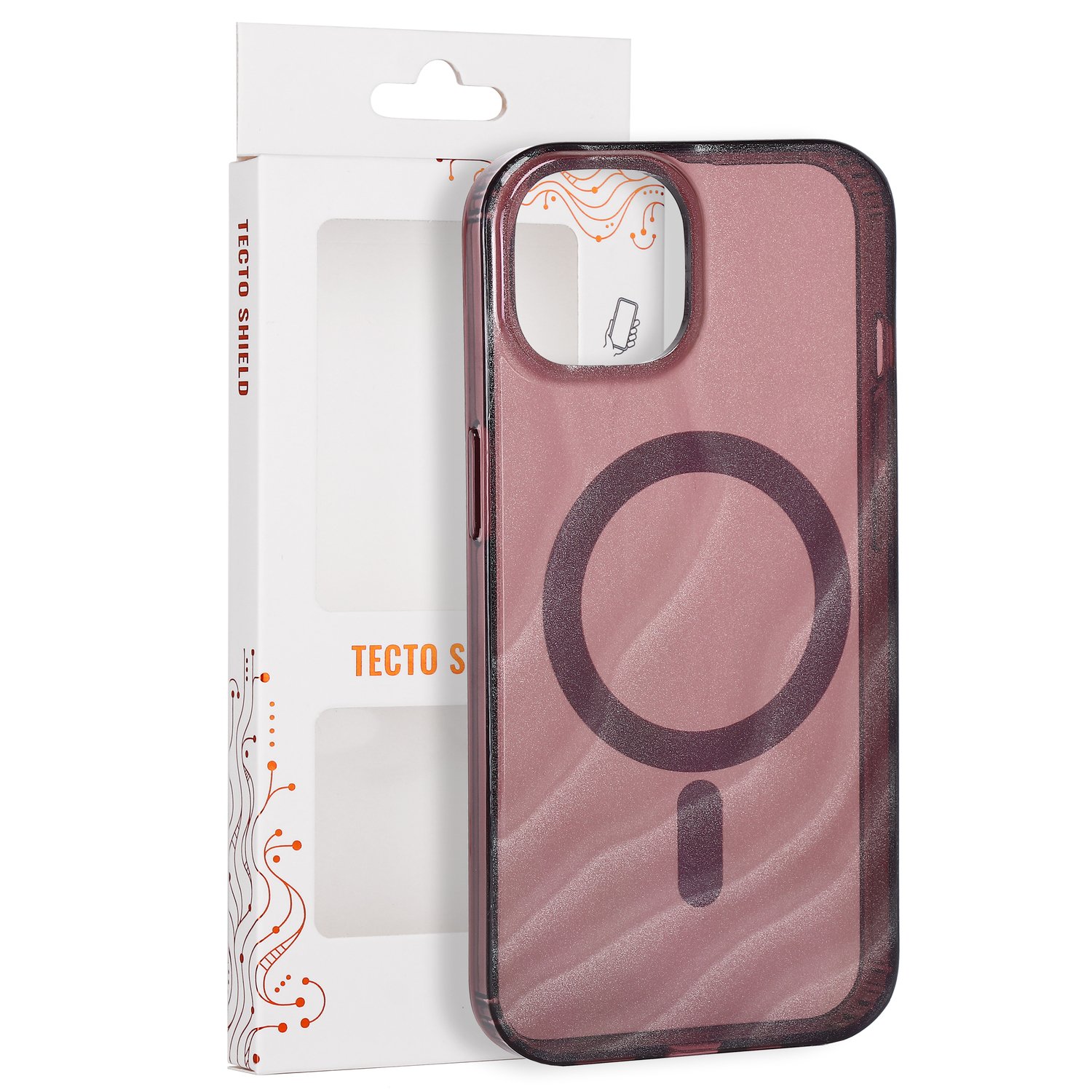 Tecto Shield Desert Mag ümbris mudelile iPhone 13 / 14 6,1", mahagonivärvi