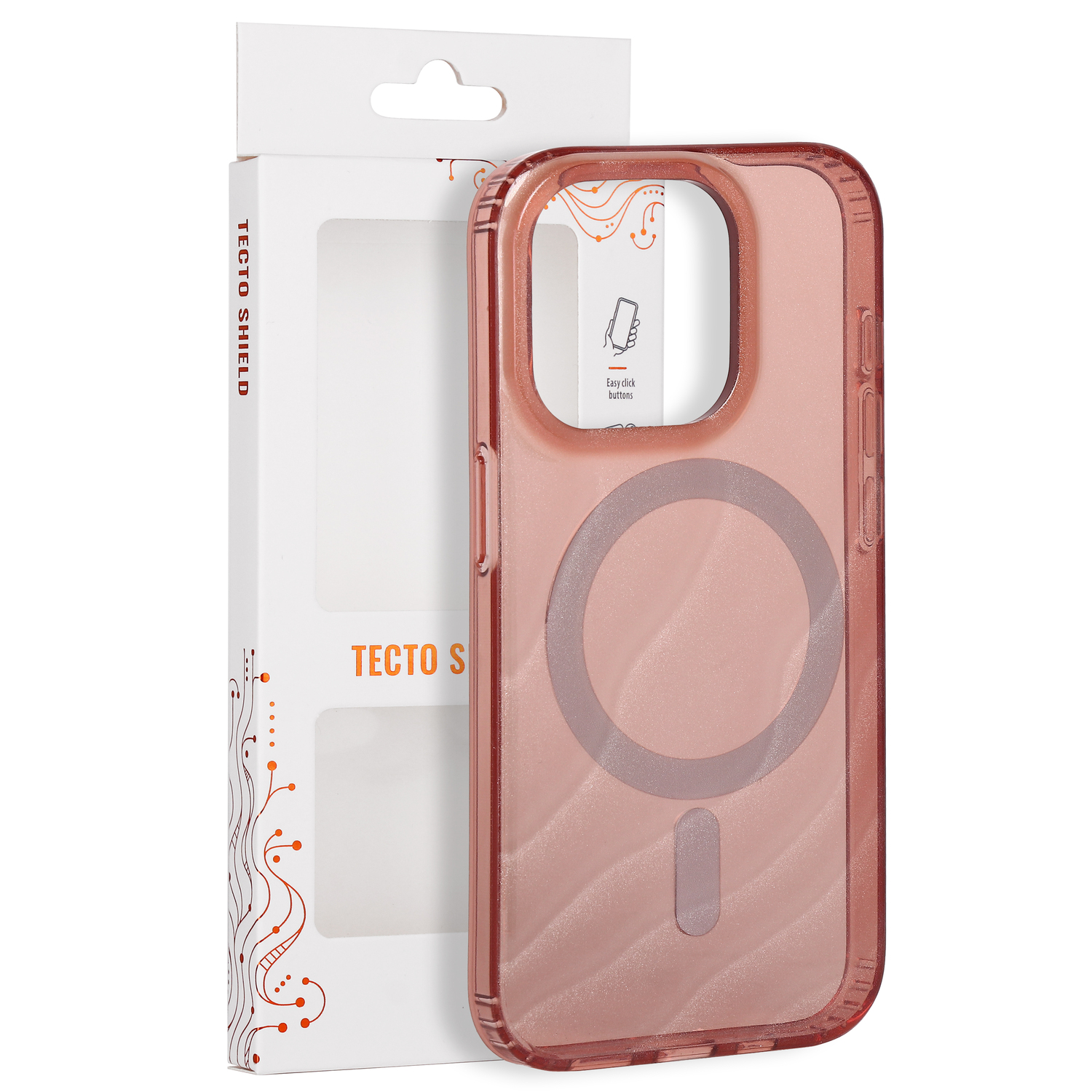 Tecto Shield Desert Mag ümbris mudelile iPhone 15 Pro 6,1", terrakotavärvi