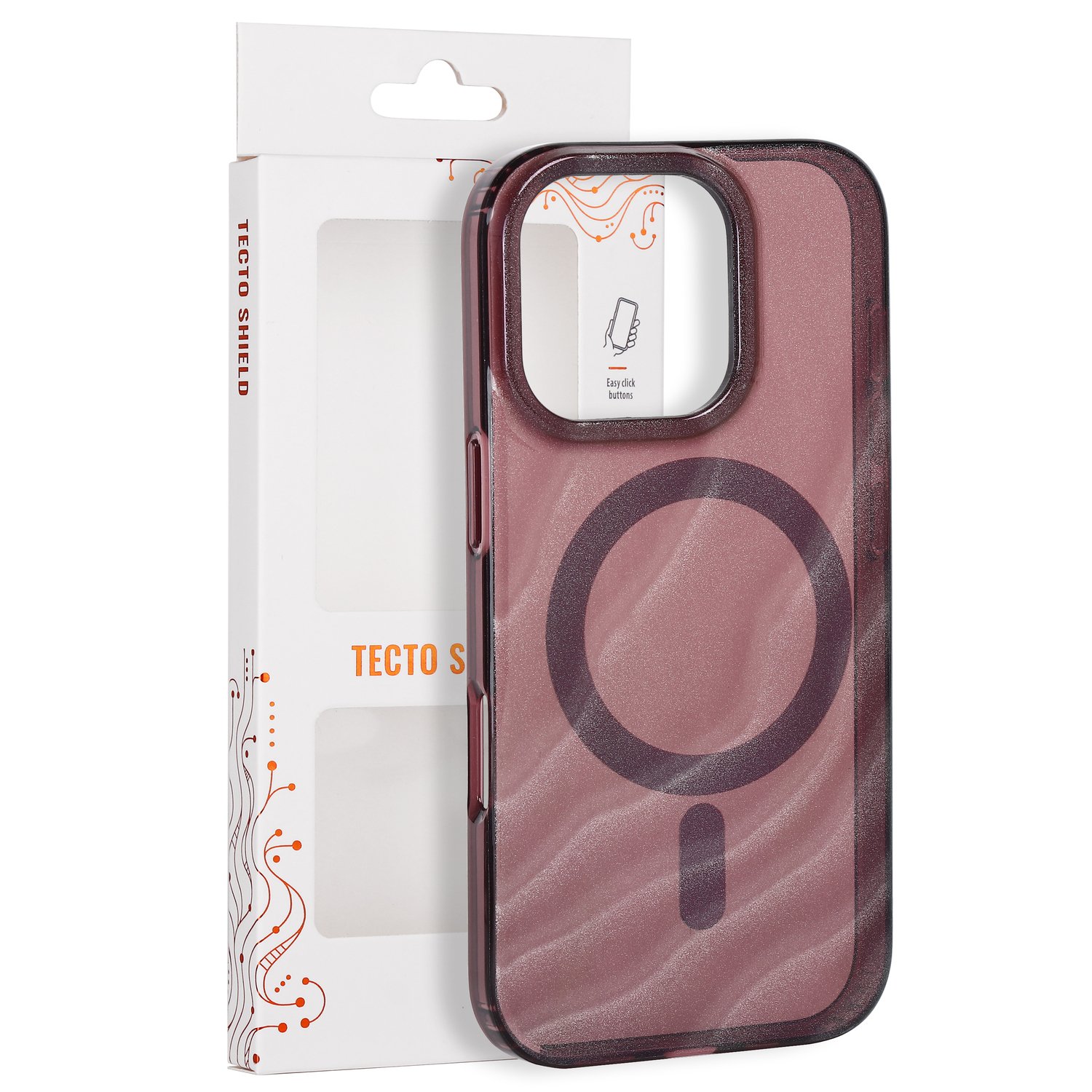 Tecto Shield Desert Mag ümbris mudelile iPhone 16 Pro 6,3", mahagonivärvi