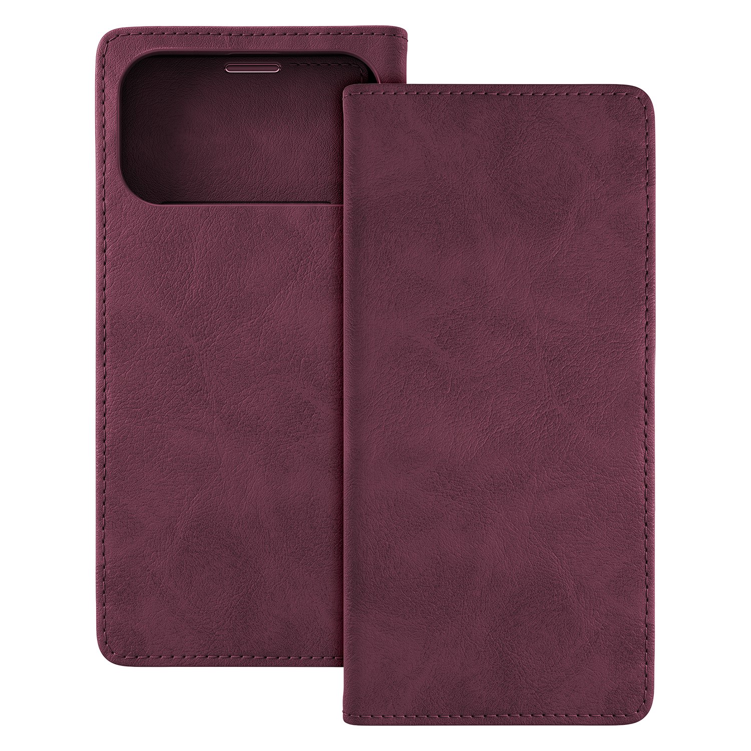 Bordoopunane TFO Smart Suede klapiga rahakottümbris – Apple iPhone 17 Pro Max ja iPhone 18 Pro Max mudelitele
