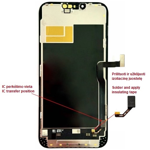 LTPO Soft OLED ekraan iPhone 13 Pro Max jaoks, 120 Hz