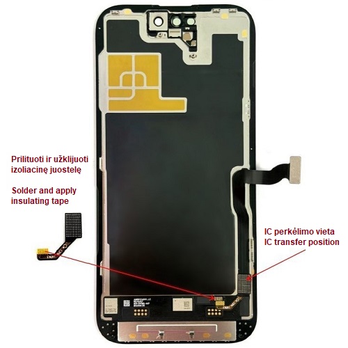 LTPO Soft OLED ekraan iPhone 14 Pro jaoks, 120 Hz