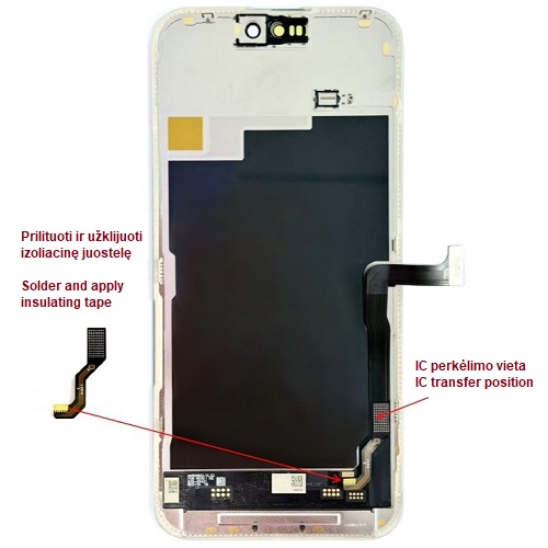 LTPO Soft OLED ekraan iPhone 15 Pro Max jaoks, 120 Hz