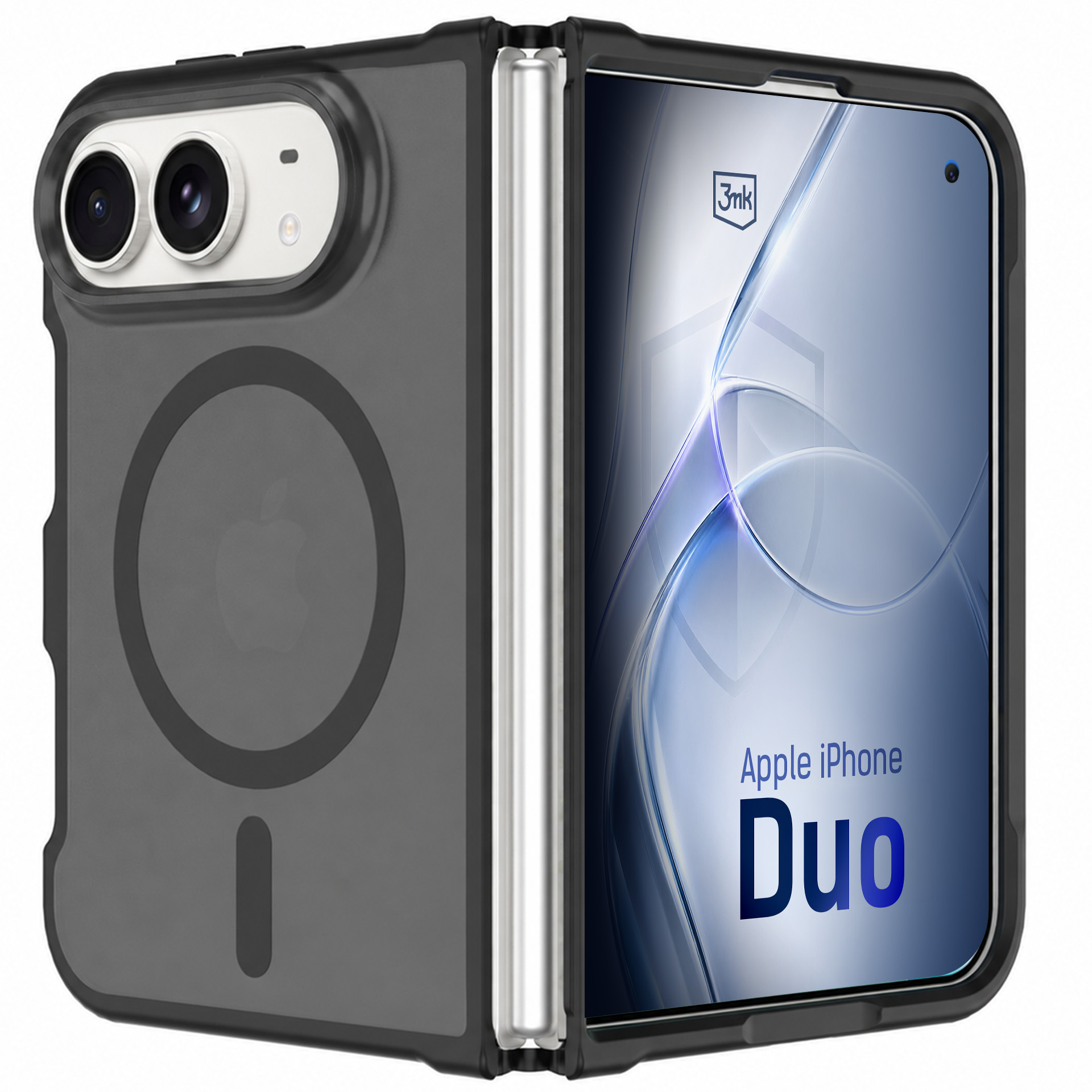 Apple iPhone Duo – 3mk Misty MagCase – ümbris, must