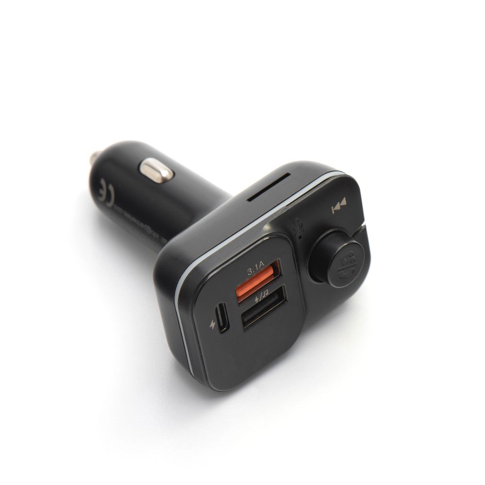 Must Blue Star Wave L3 autosaatja RGB-dekoratiivvalgustusega, 1 × USB-C, 2 × USB, 20 W