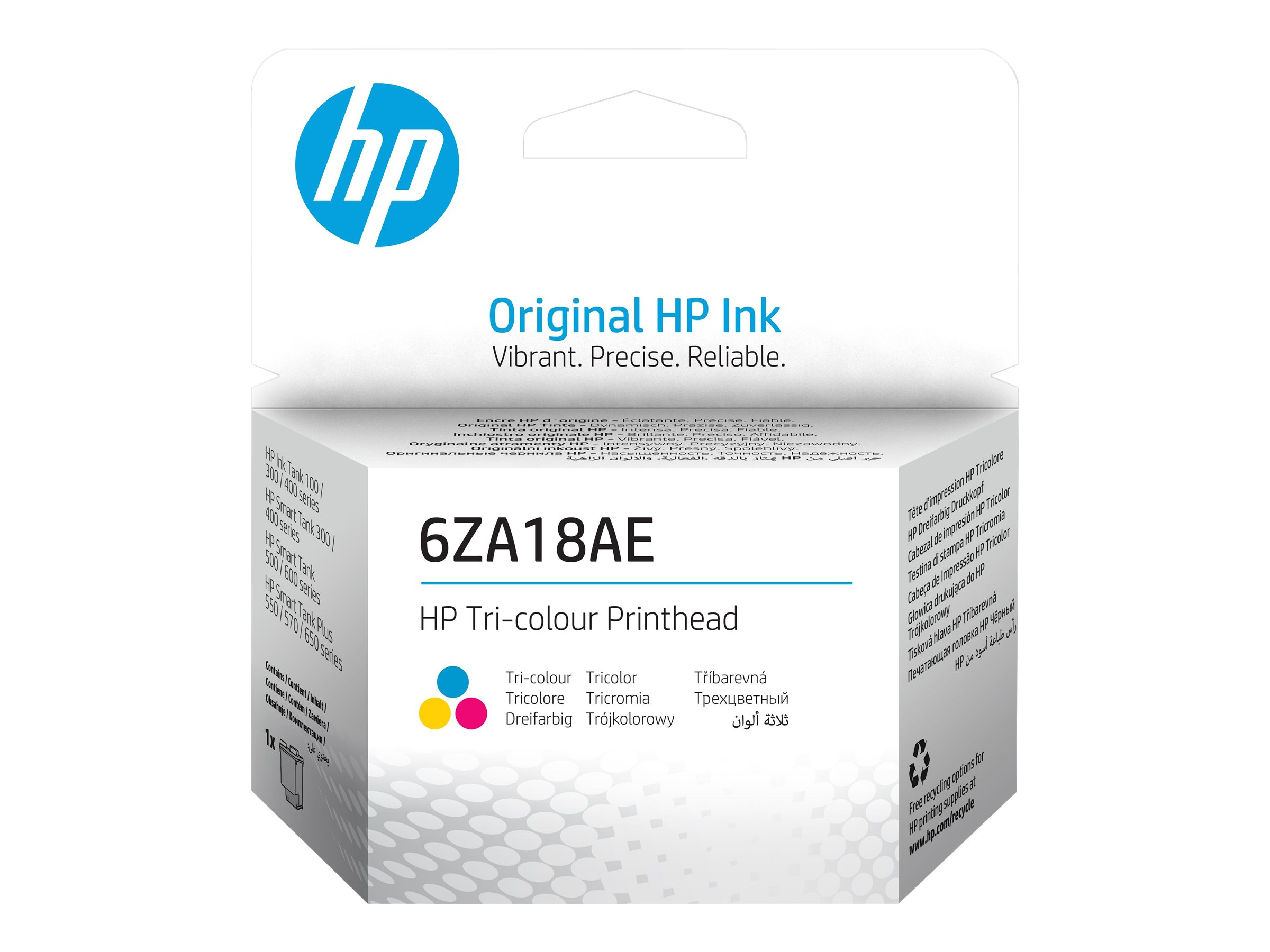 HP kolmevärviline prindipea (6ZA18AE)