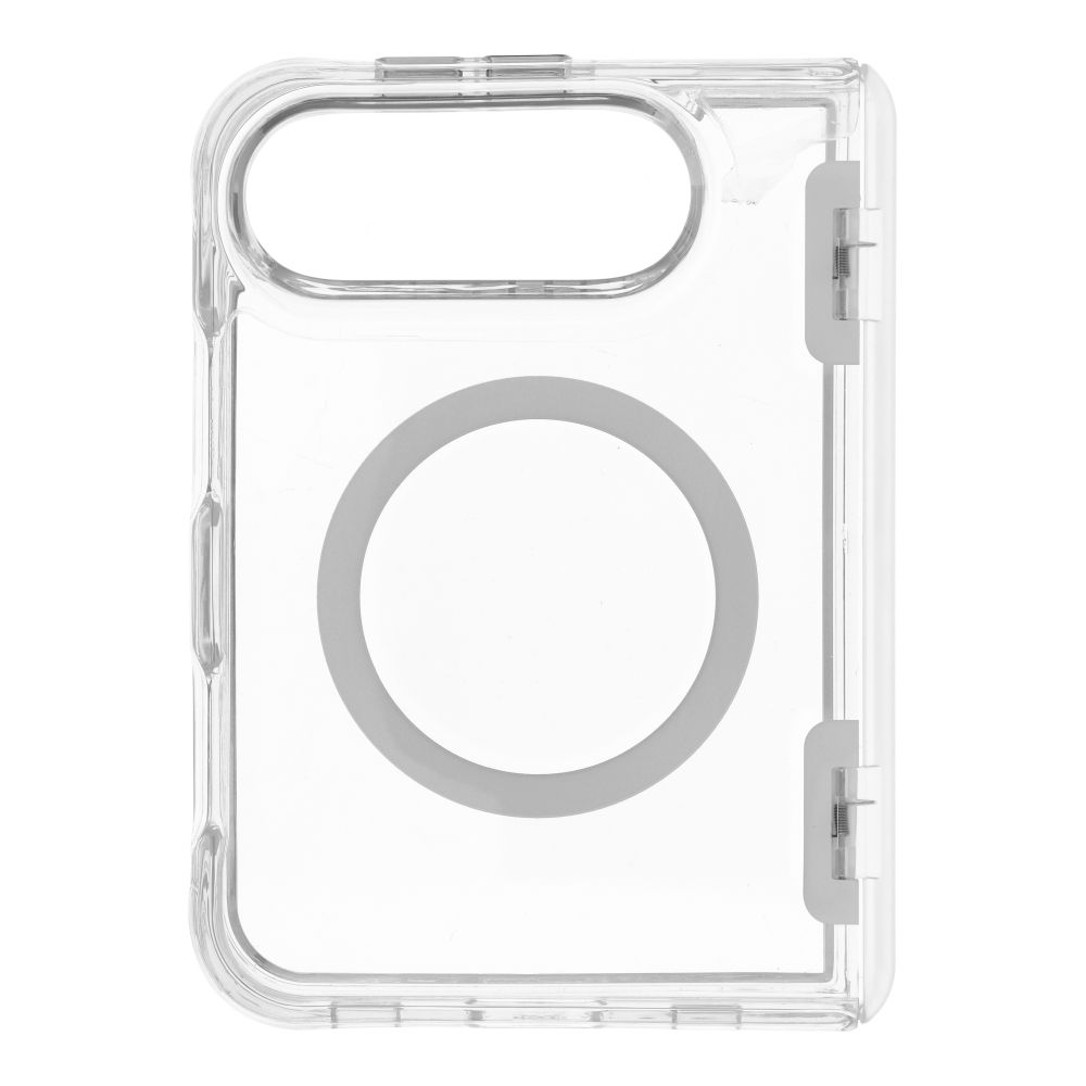 Läbipaistev Forcell F-Protect 4sD-i Clear 2.5 mm Premium Hinge ümbris iPhone Duo jaoks, ühildub MagSafe'iga